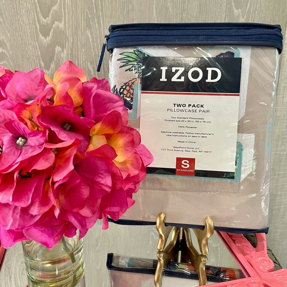 🆕IZOD Aloha Pillowcase 2-Pack-NWT - Picture 5 of 13